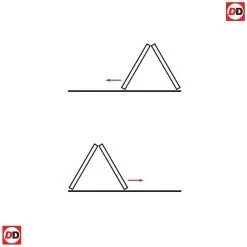 Two Folding Doors & Frame Kit - Downham 2+0 - Bevelled Clear Glass - White Primed -LPD Door 000 aaa 2 0 deanta interior folding doors thrufold161455