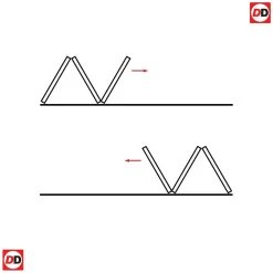 Three Folding Doors & Frame Kit - Vancouver 1 Pane Oak 3+0 - Clear Glass - Prefinished 10 Three Folding Doors & Frame Kit - Vancouver 1 Pane Oak 3+0 - Clear Glass - Prefinished -LPD Door 01 3 0 diagram thrufold20840