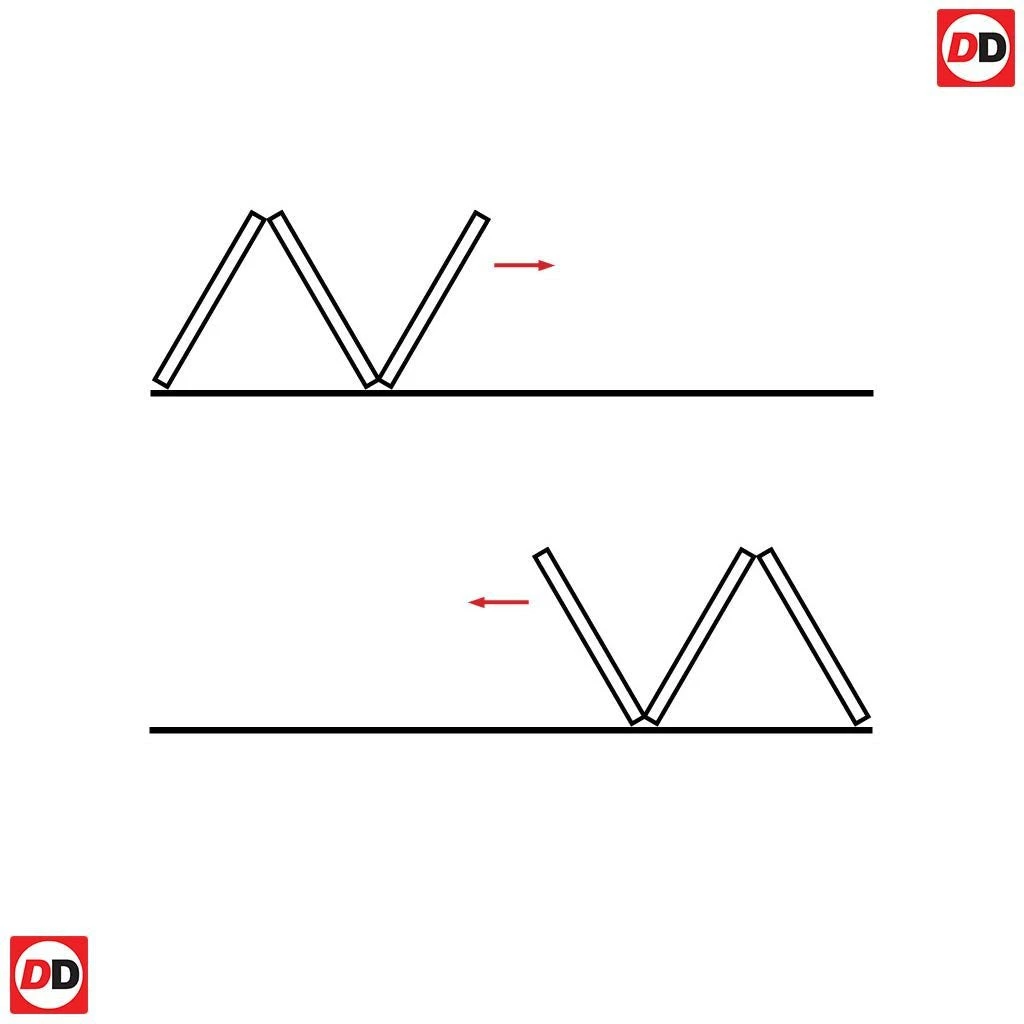 Three Folding Doors & Frame Kit - Arnhem 2 Panel 3+0 - White Primed 3 Three Folding Doors & Frame Kit - Arnhem 2 Panel 3+0 - White Primed - Image 3