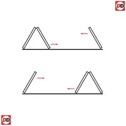 Three Folding Doors & Frame Kit - Coventry Contemporary Panel Oak 2+1 - Unfinished 12 Three Folding Doors & Frame Kit - Coventry Contemporary Panel Oak 2+1 - Unfinished -LPD Door 2 1 interior folding doors thrufold238
