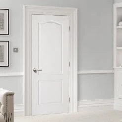 Textured Classical 2 Panel Internal Door - White Primed