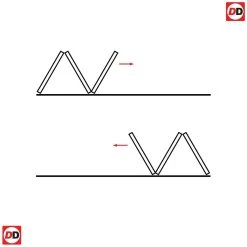 Three Folding Doors & Frame Kit - Vancouver 4 Pane Ash Grey 3+0 - Clear Glass - Prefinished 12 Three Folding Doors & Frame Kit - Vancouver 4 Pane Ash Grey 3+0 - Clear Glass - Prefinished -LPD Door 3 0 diagram thrufold250