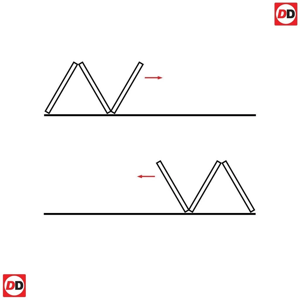 Three Folding Doors & Frame Kit - Reims Diamond 5 Panel Oak 3+0 - Prefinished 4 Three Folding Doors & Frame Kit - Reims Diamond 5 Panel Oak 3+0 - Prefinished - Image 4