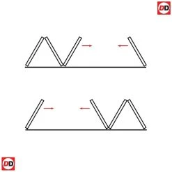 Four Folding Doors & Frame Kit - Orly 3+1 - Clear Glass - White Primed -LPD Door 3 1 diagram folding doors thrufold259 interior doors 1f9a06c1 5b07 4322 bc5f 1906f36b0db8