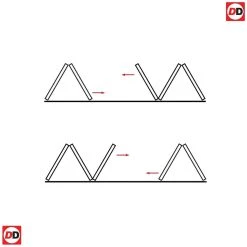 Five Folding Doors & Frame Kit - Belize Oak 3+2 - Silkscreen Etched Glass - Prefinished -LPD Door 3 2 internal folding doors diurectdoors thrufold215 designer