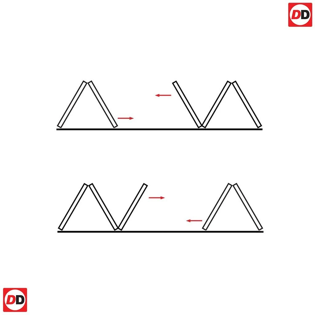 Five Folding Doors & Frame Kit - Coventry 3+2 - Clear Glass - White Primed 3 Five Folding Doors & Frame Kit - Coventry 3+2 - Clear Glass - White Primed - Image 3