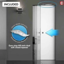 Ash Grey Zanzibar Absolute Evokit Single Pocket Doors - Prefinished -LPD Door ABS Pocket Door Soft Closing Kit Ermetika Easy Stop AB 769e4ef0 1572 4674 9d07 4b5fd5da7179