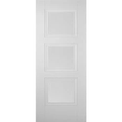 Saturn Tubular Stainless Steel Sliding Track & Amsterdam 3 Panel Door - Primed -LPD Door Amsterdam 3 pane white primed door ab1323a3 bdd0 456c 85dd 484f57b72f55