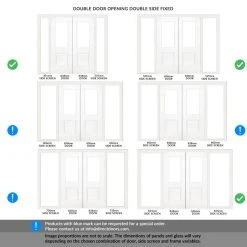 ThruEasi White Room Divider - Arnhem 1 Pane 1 Panel Clear Glass Primed Door Pair With Full Glass Sides -LPD Door Arnhem white full glass side double side double door room divider ARNWHIGL33 THRT 2 2 301 GLA 81e31c63 14a8 4206 8193 7c3fc3d4b43e