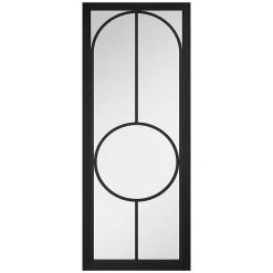 Bowery Black Internal Door - Clear Glass - Prefinished -LPD Door Black Bowery Clear Glazed