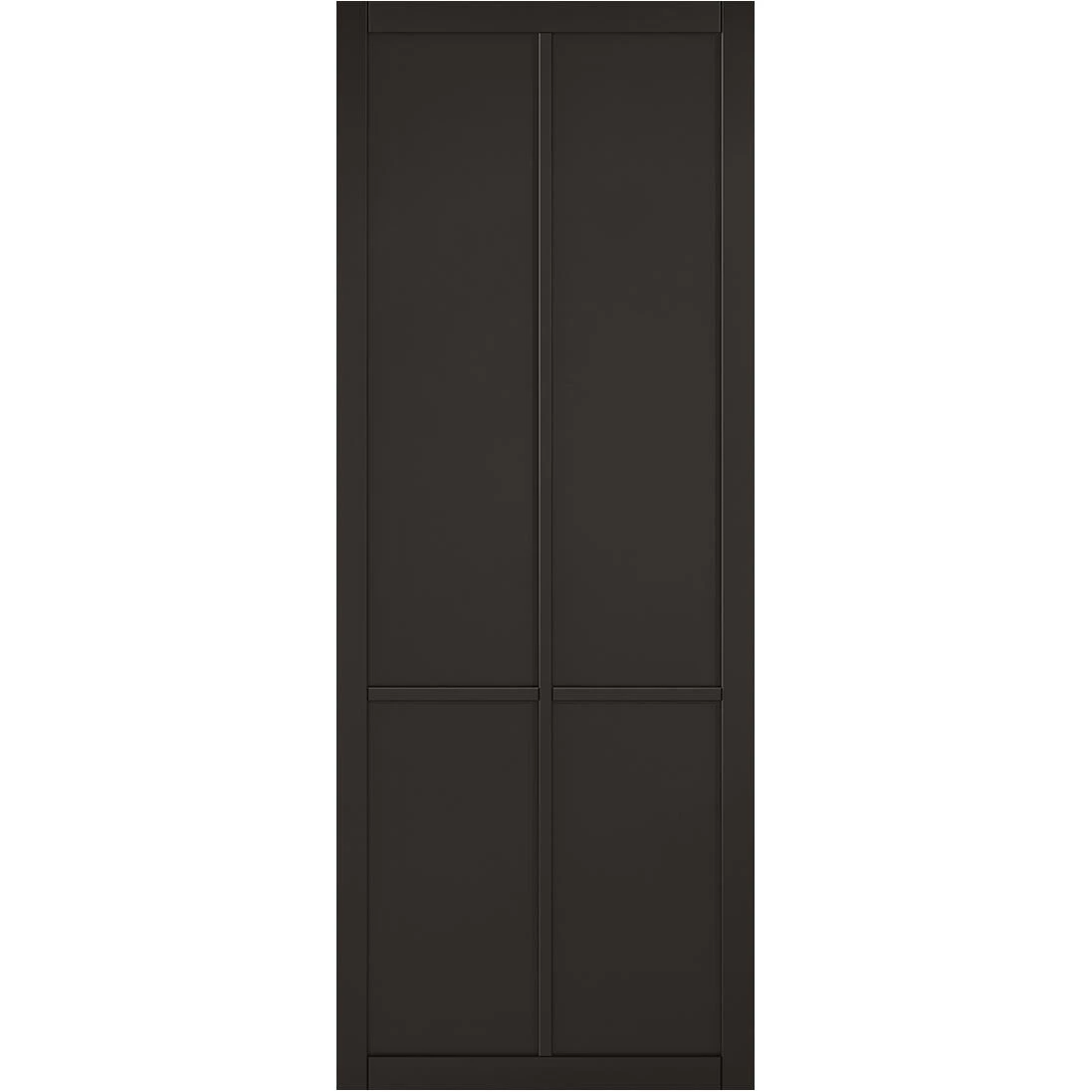 Liberty 4 Panel Black Primed Internal Door Pair 2 Liberty 4 Panel Black Primed Internal Door Pair - Image 2