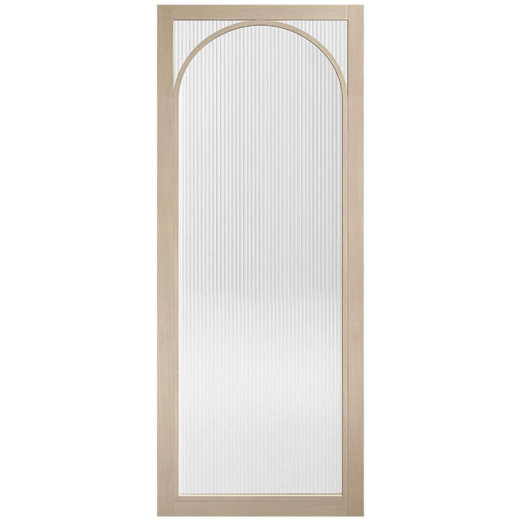 Melrose Blonde Oak Internal Door - Reeded Glass - Prefinished 4 Melrose Blonde Oak Internal Door - Reeded Glass - Prefinished - Image 4
