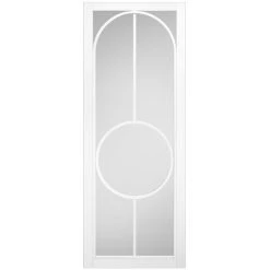 Bowery White Primed Internal Door - Clear Glass -LPD Door Bowery glazed door modern door design