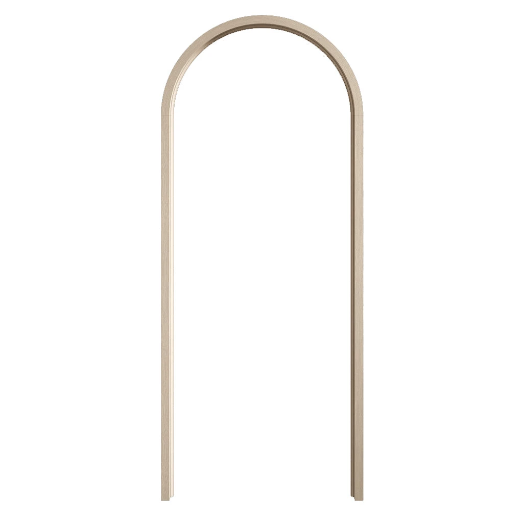 Mexicano Arched Blonde Oak Internal Door & Frame Set - Clear Bevelled Glass - Prefinished 3 Mexicano Arched Blonde Oak Internal Door & Frame Set - Clear Bevelled Glass - Prefinished - Image 3