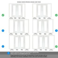 ThruEasi White Room Divider - Eindhoven 1 Pane Primed Clear Glass Door Pair With Full Glass Sides -LPD Door Eindhoven white full glass side double side double door room divider EINWHIGL33 THRT 2 2 301 GLA 8e6bcf51 f18b 4398 993f 1172d2f504d1