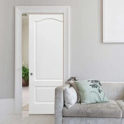 Kent 2 Panel Single Evokit Pocket Door - White Primed