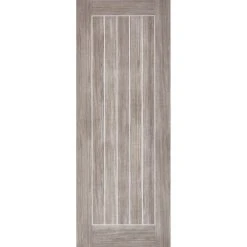 Double Sliding Door & Black Barn Track - Laminate Mexicano Light Grey Doors - Prefinished -LPD Door Laminate Mexicano Light Grey 300ppi cmyk 7dad54e3 ce56 4c29 a68a 08b75f242f16