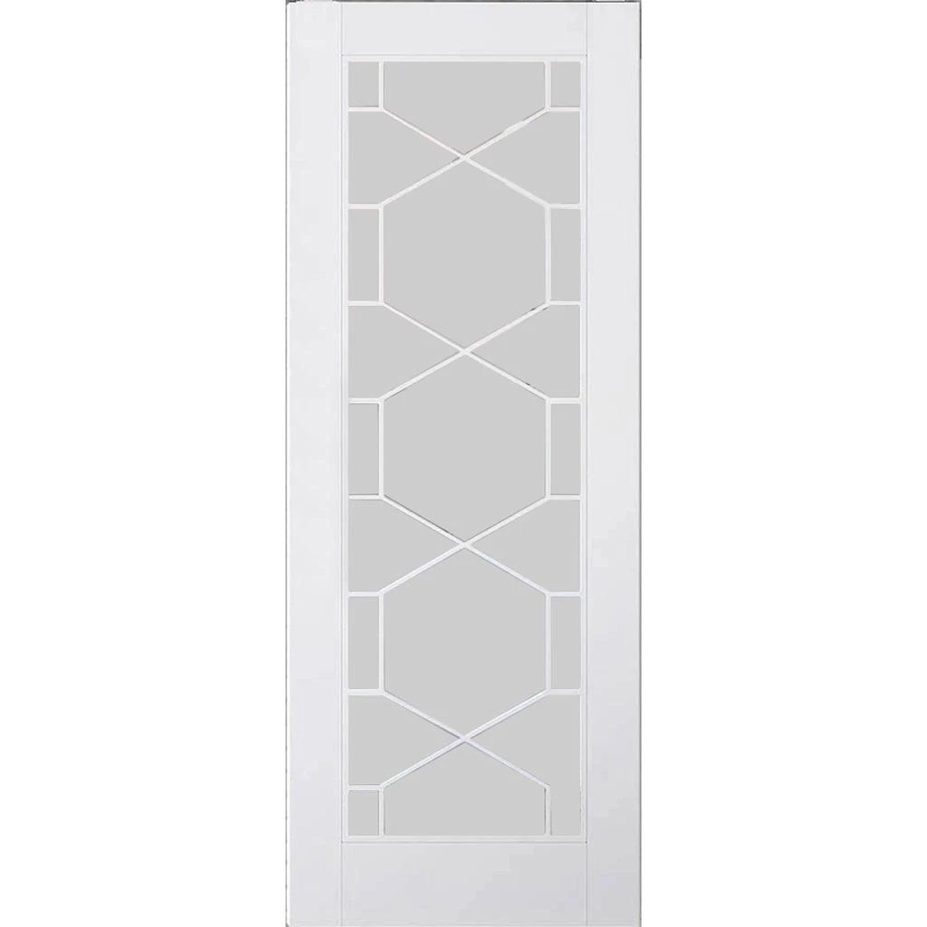 Saturn Tubular Stainless Steel Sliding Track & Orly Door - Clear Glass - Primed 3 Saturn Tubular Stainless Steel Sliding Track & Orly Door - Clear Glass - Primed - Image 3