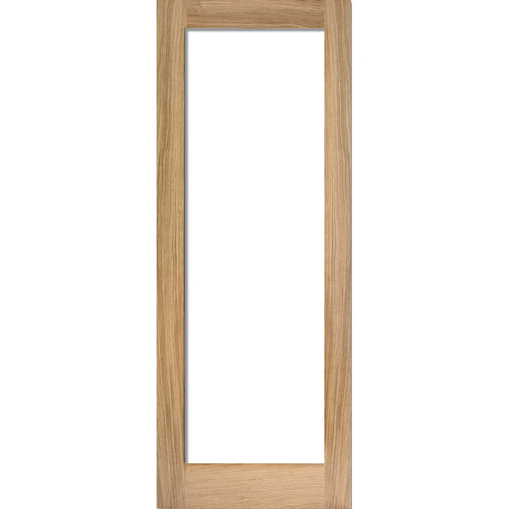 Pattern 10 Oak Double Evokit Pocket Doors - Full Pane Frosted Glass 2 Pattern 10 Oak Double Evokit Pocket Doors - Full Pane Frosted Glass - Image 2