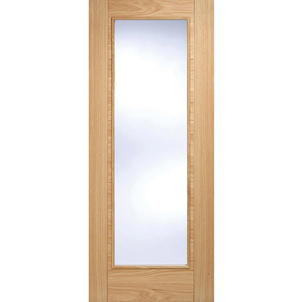 Saturn Tubular Stainless Steel Sliding Track & Pattern 10 Oak Door - Frosted Glass - Unfinished 3 Saturn Tubular Stainless Steel Sliding Track & Pattern 10 Oak Door - Frosted Glass - Unfinished - Image 3