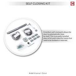 Sierra Blanco Flush Absolute Evokit Double Pocket Doors - White Painted -LPD Door SELF CLOSING Kit df103df1 c6c6 435f bb04 37258d29dde8