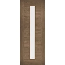Double Sliding Door & Wall Track - Sofia Walnut Veneer Doors Clear Glass - Prefinished -LPD Door Sofia Walnut Glazed RT 300dpi CMYK 0e6d5cd2 4787 46f7 b6f2 612ee8589138