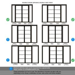 ThruEasi Black Room Divider - Soho 4 Pane Primed Clear Glass Unfinished Door Pair With Full Glass Sides -LPD Door Soho black full glass side double side double door room divider SOHBLA33 THRT 2 2 301 GLA 3f14e0dc d815 4d7c 9454 acd1f4062f94