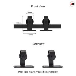 Top Mounted Black Sliding Track & Door - Tres Walnut Flush Door - Prefinished -LPD Door Top Mounted Doors Tracks Directdoors modern door design 02 62fc8fb9 4e2e 4e9e 896d 83f390ad2359