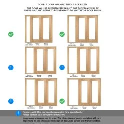 ThruEasi Oak Room Divider - Vancouver 1 Pane Clear Glass Prefinished Door Pair With Full Glass Side -LPD Door Vancouver 1 p oak full glass side single side double door room divider OVAN1L33 THRT 1 2 301 GLA 0dfca13f dd9f 4e01 96b7 74491e203ce0
