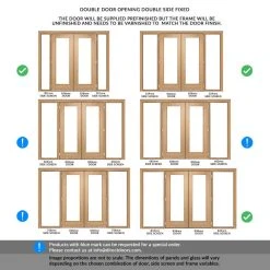ThruEasi Oak Room Divider - Vancouver 1 Pane Clear Glass Prefinished Door Pair With Full Glass Sides -LPD Door Vancouver oak full glass side double side double door room divider OVAN1L33 THRT 2 2 301 GLA 7b7ce33b 307b 4763 862a 0545bd0cbbfc