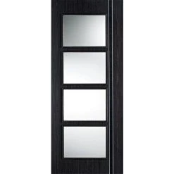 Saturn Tubular Stainless Steel Sliding Track & Zanzibar Ash Grey Double Door - Clear Glass - Prefinished -LPD Door Zanzibar ash grey clear glass prefinished directdoors 1932c521 e3b0 4dbd 87b6 68c2528fc828