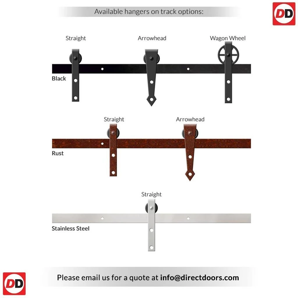 Double Sliding Door & Arrowhead Antique Rust Track - Regency 4 Panel Smoked Oak Door - Prefinished 5 Double Sliding Door & Arrowhead Antique Rust Track - Regency 4 Panel Smoked Oak Door - Prefinished - Image 5