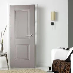 Arnhem 2 Panel Grey Primed Internal Door