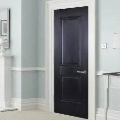 Arnhem 2 Panel Black Primed Internal Door