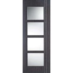 Single Sliding Door & Wall Track - Zanzibar Ash Grey Door - Clear Glass - Prefinished 8 Single Sliding Door & Wall Track - Zanzibar Ash Grey Door - Clear Glass - Prefinished -LPD Door ash grey zanzibar glazed 4l main5