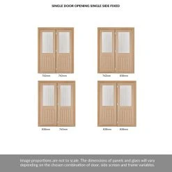 ThruEasi Room Divider - Belize Oak Silkscreen Etched Glass Prefinished Door With Single Side -LPD Door belise glazed door design directdoors belize lpd modern interior door