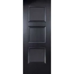 Four Folding Doors & Frame Kit - Amsterdam 3 Panel Black Primed 2+2 - Unfinished -LPD Door black amsterdam main12