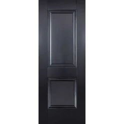 Five Folding Doors & Frame Kit - Arnhem 2 Panel Black Primed 3+2 - Unfinished -LPD Door black arnhem main10