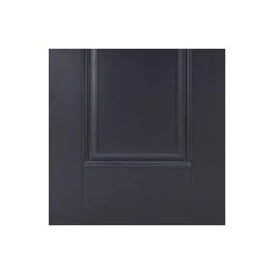 Pass-Easi Two Sliding Doors And Frame Kit - Eindhoven 1 Panel Black Primed Door - Unfinished -LPD Door black eindhoven bot