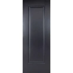 Single Sliding Door & Wall Track - Eindhoven 1 Panel Black Primed Door - Unfinished 8 Single Sliding Door & Wall Track - Eindhoven 1 Panel Black Primed Door - Unfinished -LPD Door black eindhoven main7