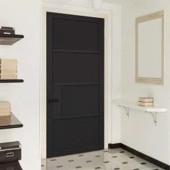 Chelsea 4 Panel Black Primed Internal Door