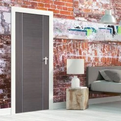 Chocolate Grey Alcaraz Internal Door - Prefinished