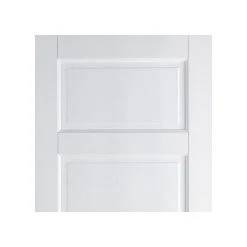 Contemporary 4 Panel Internal Door - White Primed -LPD Door contemporary 4p door white panel lpd top