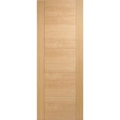 Vancouver Oak 5 Panel Flush Internal Door Pair - Prefinished -LPD Door contemporary door vancouver 5p oak flush lpd main1