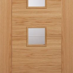 Vancouver Oak 4 Pane Internal Door - Diamond Lined Clear Glass - Prefinished 11 Vancouver Oak 4 Pane Internal Door - Diamond Lined Clear Glass - Prefinished -LPD Door contemporary door vancouver glazed oak brilliant clear cut lines lpd bot