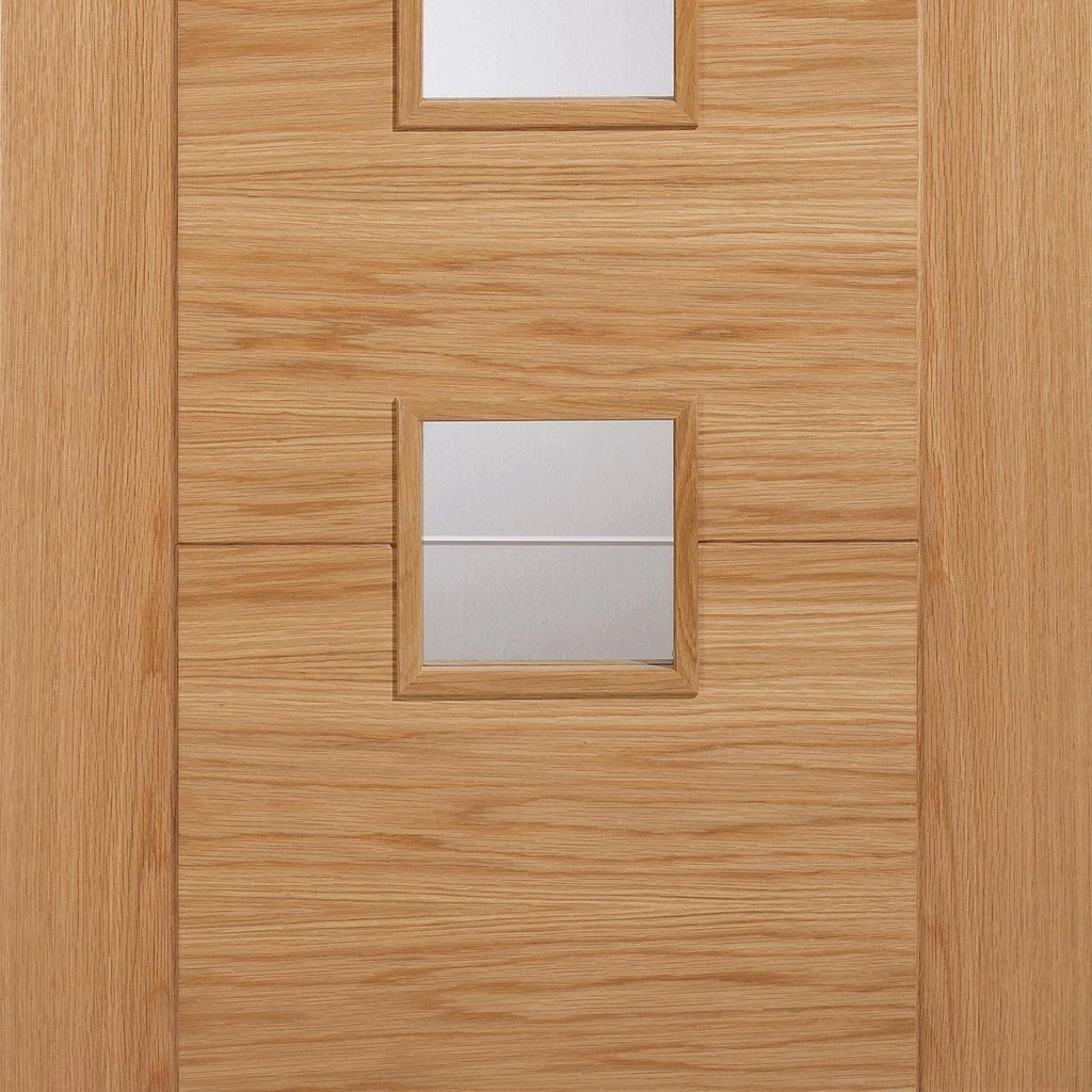 Vancouver Oak 4 Pane Internal Door - Diamond Lined Clear Glass - Prefinished 5 Vancouver Oak 4 Pane Internal Door - Diamond Lined Clear Glass - Prefinished - Image 5