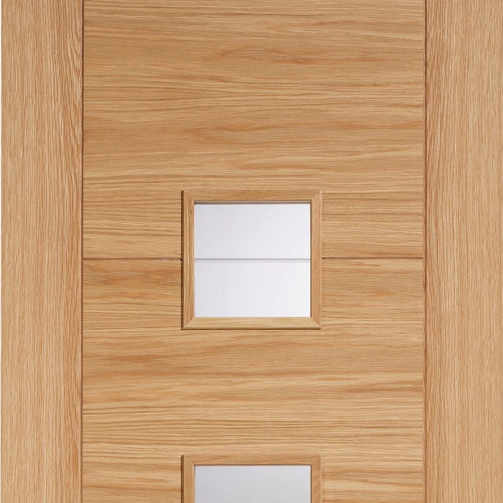 Vancouver Oak 4 Pane Internal Door - Diamond Lined Clear Glass - Prefinished 3 Vancouver Oak 4 Pane Internal Door - Diamond Lined Clear Glass - Prefinished - Image 3