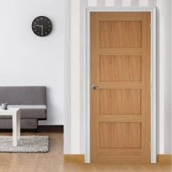 Bespoke Contemporary 4P Oak Internal Door