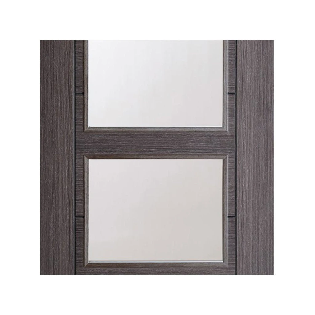 Three Folding Doors & Frame Kit - Vancouver 4 Pane Ash Grey 3+0 - Clear Glass - Prefinished 7 Three Folding Doors & Frame Kit - Vancouver 4 Pane Ash Grey 3+0 - Clear Glass - Prefinished - Image 7