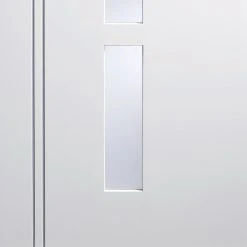 Sierra Blanco Internal Door - Frosted Glass - White Painted -LPD Door contemporary white doors sierra blanco glazed white lpd bot